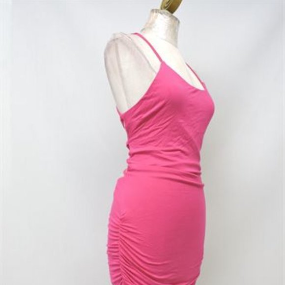 Women's UK2LA Open Back Ruched Dress - Size L - Picture 6 of 8